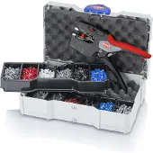 Knipex Crimpverktyg för isolerade kabelögon och kontakter 979027; 190 mm + tillbehör