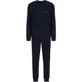 Emporio Armani Pyjamas lång marinblå / vit