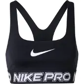 Nike Sportbehå svart / silver / vit