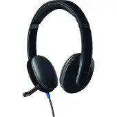 Logitech H540 On-ear headset Sladd Stereo Svart Brusreducering för mikrofon Datorer