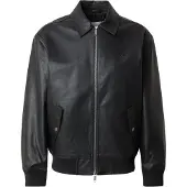 Calvin Klein Faux Leather Bomber Jacket