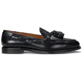 Ralph Lauren för män. 811967540002 Maestra lädermockasiner svart (42), Hud, Karta, Ingen, Casual