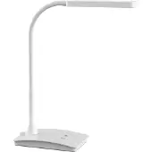 MAUL LED skrivbordslampa MAULpearly, dimbar, Vitt / opal, Arbetsrum / kontor, Syntetmaterial, Modern, LED-bordslampa