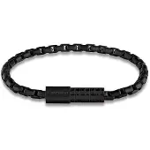 Calvin Klein Black Plated Steel Barrel Link Bracelet