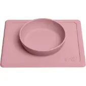 Ezpz Happy Mini Bowl - Silikon - Dammrosa - - One Size - Tallrik