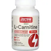 Jarrow Formulas L-Karnitin, 500 mg, 100 vegetabiliska kapslar