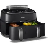 Philips NA551/00 5000 Series luftfritös - dubbelkorg, 9 l, svart