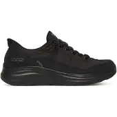 SKECHERS Contour Foam Cozy Fit Textil Dam Svarta Standard Sneakers
