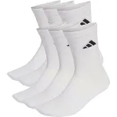 Adidas Cushioned Crew Socks 6 Pair Pack White/white/black