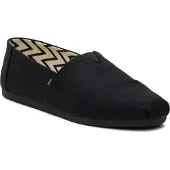 Toms Alpargata Classic Bomull Herr Svarta Espadrillos