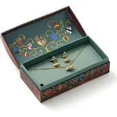 The Carat Shop Harry Potter: Quidditch Gift Box With Cute Golden Snitch Necklace & Earrings