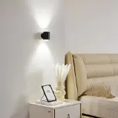 LINDBY Vägglampa Jyla , dimbar, Svart, Hall, Metall, Modern, Vägglampa, vägglampa inomhus