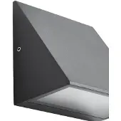 LINDBY LED utomhus vägglampa Triava , Svart, Aluminium / grå / zink, Modern, LED-vägglampa utomhus