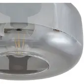 LINDBY Taklampa Hildur , dimbar, Aluminium / grå / zink, Vardagsrum / matsal, Glas, Taklampa