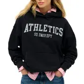 Superdry för kvinnor. W2012430A Athletic Essentials Relaxed Sweatshirt marinblå (M), Casual, Bomull, Marino
