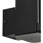 LINDBY Vägglampa utomhus Teyon , dimbar, Svart, Aluminium / grå / zink, Modern, Utomhusvägglampa