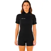 Rip Curl Trad 2/2 Mm Spring Fl Kortärmad Shorty Med Dragkedja Bak För Dam