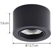 LINDBY Taklampa Jyla , dimbar, Svart, Vardagsrum / matsal, Metall, Modern, Taklampa