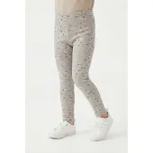 Happy girls Leggings gråmelerad / lila / rosa