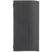 LINDBY Vägglampa utomhus Aluvo , dimbar, Svart, Aluminium / grå / zink, Modern, Utomhusvägglampa