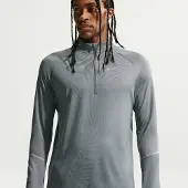 Nike Löpartröja Dri-FIT Miler UV - Grå/Silver, storlek Large