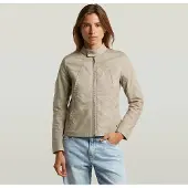 G-Star Biker Jacket - Beige - Women
