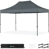 Vonroc Partytält - 3x4,5 m - Premium Easy-Up partytält | Grå