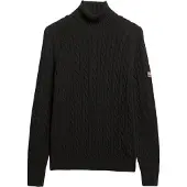 Superdry för kvinnor. W6110614A Kabelrullebygel grå (6), Svart, Casual, Bomull