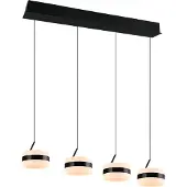 TRIO Lighting Pendellampa Dios, dimbar, Svart, Vardagsrum / matsal, Metall, Modern