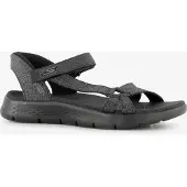 SKECHERS GO WALK Flex Illuminate Textil Kvinnors Svart Standard Sandaler