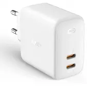 Aukey PA-B4 Omnia Duo 65W Dual-Port PD Wall Charger with GaNFast Tech