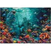 Educa Pussel Coral Reef Poseidon 1000 bitar, Educa
