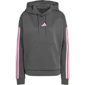 Adidas Essentials 3 Stripes Fleece Huvtröja