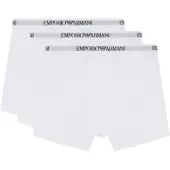 Emporio Armani för män. EM005064_AF24322 Set 3 Boxershorts Bot vit (XL), Hemkläder, Bomull