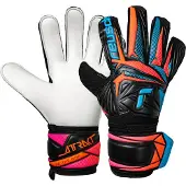 Reusch Målvaktshandske Attrakt Solid - Svart/Blå/Orange, storlek 8