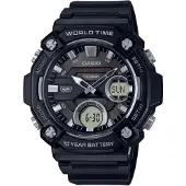 Casio Aeq-120w-1a 53.3mm 10atm Quartz Analogue/digital Klocka