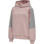 Hummel Hoodie - hmlBoxline - Gråmelerad - - 5 år (110) - Hoodie