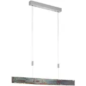 Quitani Pendellampa Malu , dimbar, Mässing / guld, Vardagsrum / matsal, Aluminium / grå / zink, Modern