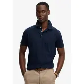 Superdry för män. M1110486A Polo Classic Bomull Linne marinblå (L), Klassisk, Kort ärm, Marino