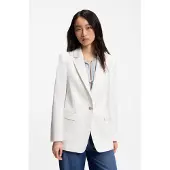 BOSS Regular-fit blazer in stretch crepe