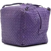 Bottega veneta Begagnad Nappa Intrecciato Kub Crossbody