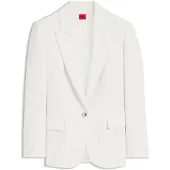 HUGO Regular-fit blazer with metal button