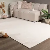 NATURL. Ullmatta | Reno gräddvit hos Volero | 230x330cm | Ull | Enfärgad | Rektangulär | Plattvävd