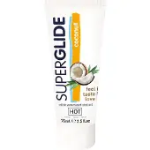 Hot Superglide - ätbar glidmedel kokos - 75ml