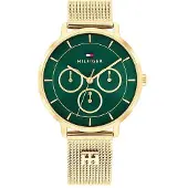 Tommy Hilfiger TH Monogram Gold Plated Mesh Strap Watch