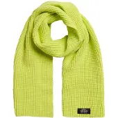 Superdry för kvinnor. W9310067A Klassisk grön stickad halsduk (OSFA), Casual, Akryl