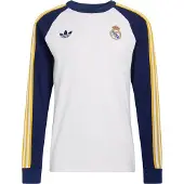 Adidas Real Madrid T-Shirt OG - Vit/Navy Långärmad - , storlek Large