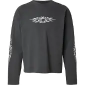 Weekday T-shirt mörkgrå / vit