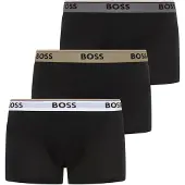 BOSS för män. 50554693 Set med tre svarta Power-boxershorts (L), Hemkläder, Polyester