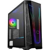 Cooler Master MasterBox 540 - Mid tower - utökad ATX - genomskinlig sidopanel (härdat glas) - ingen strömförsörjning (ATX) - svart - USB/ljud